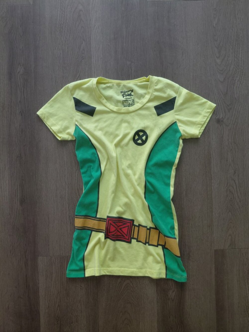 Marvel x Mighty Fine Rogue T-Shirt | Women’s Small | Distressed X-Men Tee